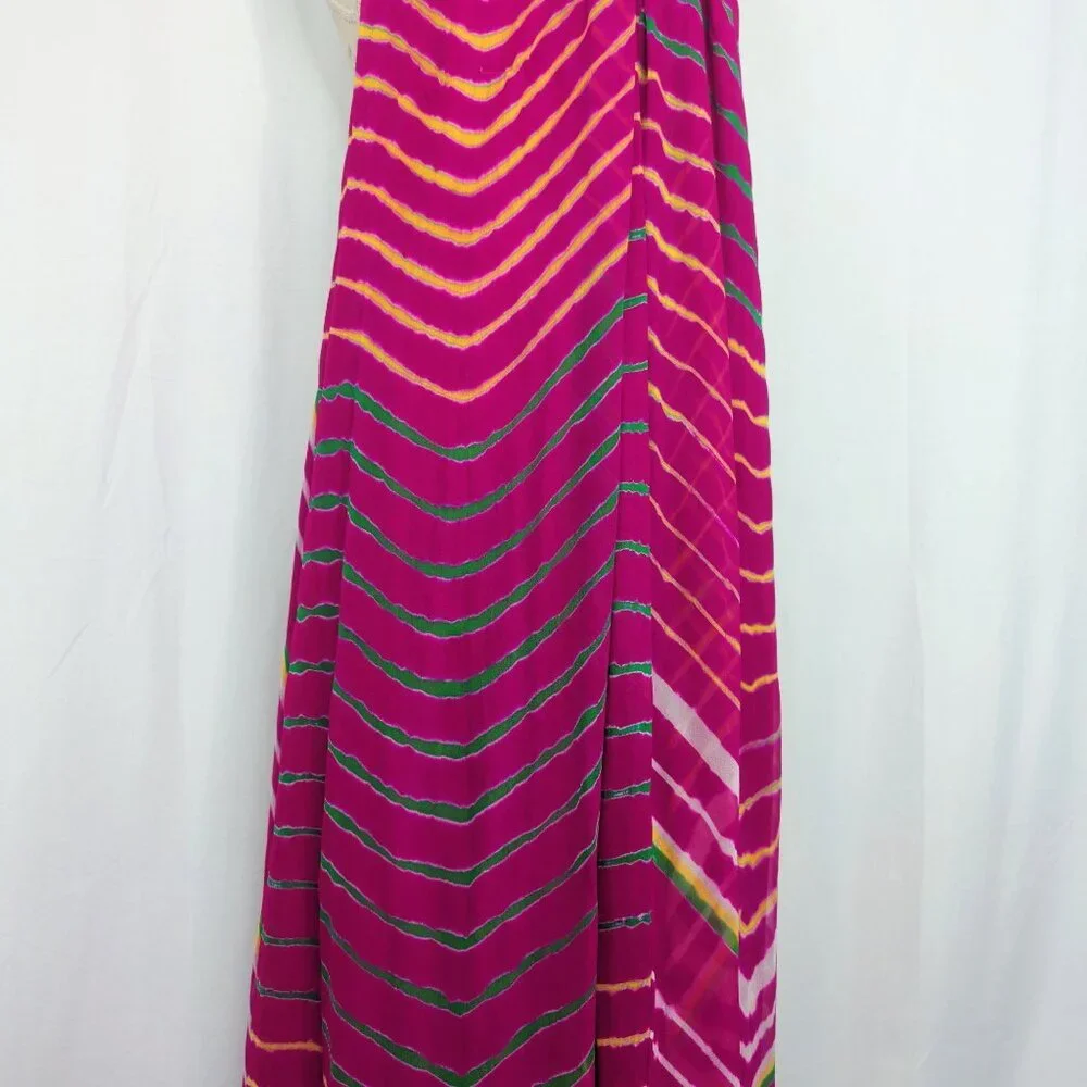 Ralph Lauren Shibori Pink Dress 10 Medium Pink Handkerchief NWT - Picture 4 of 12